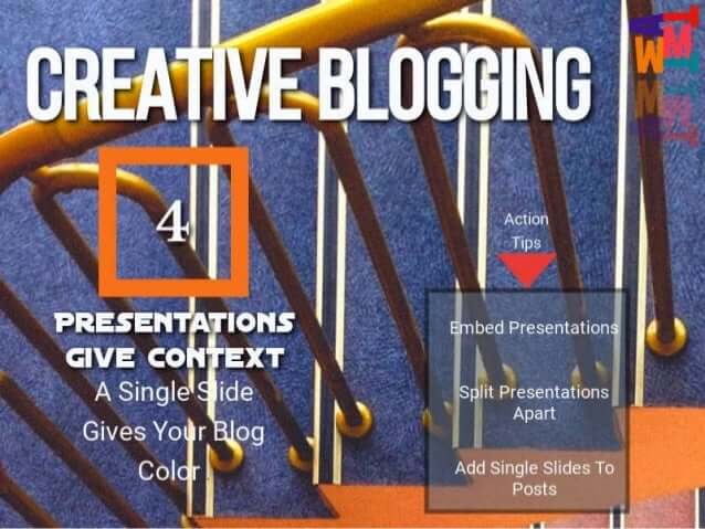 creative blogging presentations
